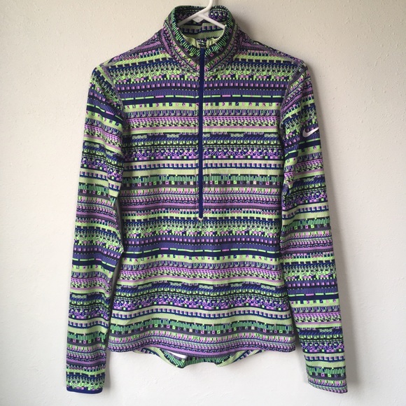 Nike Pro Dri-Fit 1/2 Zip Long Sleeve Pullover - Picture 2 of 11